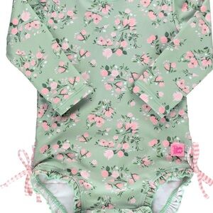 Floral Long Sleeve Swimsuit
